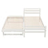 Artiss Bed Frame Single Size 2-in-1 Trundle Wooden White AVIS