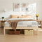 Artiss Bed Frame Double Size Wooden Base Mattress Platform Timber Pine BRUNO