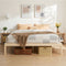 Artiss BRUNO King Pine Wooden Bed Frame Platform Slat Base 300kg 205x187cm