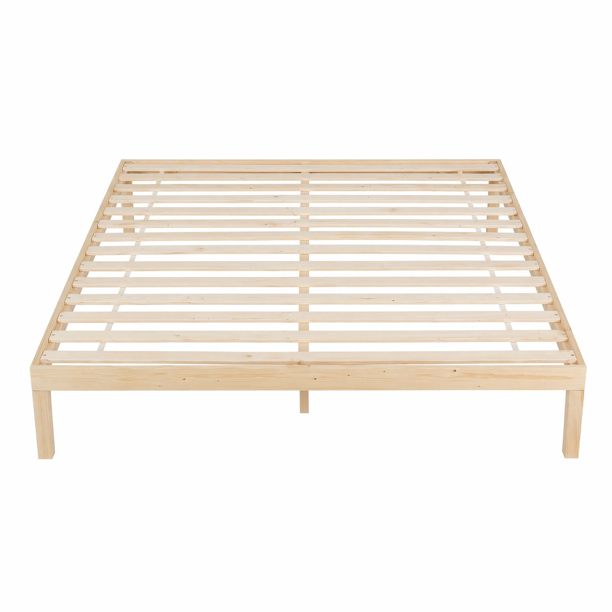 Artiss BRUNO King Pine Wooden Bed Frame Platform Slat Base 300kg 205x187cm