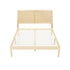 Artiss Bed Frame Queen Size with Rattan Headboard Wooden Bed Base BRUNO