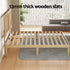 Artiss Bed Frame Queen Size with Rattan Headboard Wooden Bed Base BRUNO