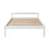 Artiss Double Bed Frame Solid Pine Wood Platform Base White