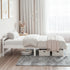 Artiss Double Bed Frame Solid Pine Wood Platform Base White