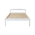 Artiss King Single Bed Frame Solid Pine Wood Slat Base White