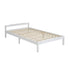 Artiss King Single Bed Frame Solid Pine Wood Slat Base White