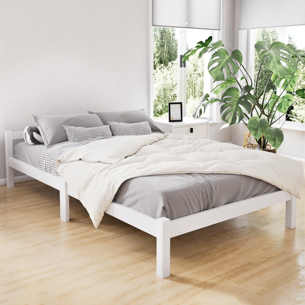 Bed Frame King Single Size Wooden Mattress Base Timber Platform