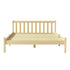 Artiss Double Wooden Bed Frame Oak Solid Pine Timber Platform Bed with Headboard