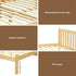 Artiss Double Wooden Bed Frame Oak Solid Pine Timber Platform Bed with Headboard