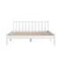 Artiss Double Pine Wood Bed Frame White Solid Timber Slatted Base