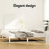 Artiss Double Pine Wood Bed Frame White Solid Timber Slatted Base