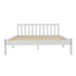 Artiss Queen Bed Frame White Solid Pine Wood Platform Bed with Headboard