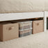 Artiss Queen Bed Frame White Solid Pine Wood Platform Bed with Headboard