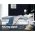 Artiss Queen Bed Frame White Solid Pine Wood Platform Bed with Headboard