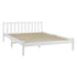 Artiss Queen Bed Frame White Solid Pine Wood Platform Bed with Headboard