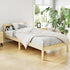 Artiss Single Wooden Bed Frame Oak Solid Pine Timber Platform Bed with Headboard