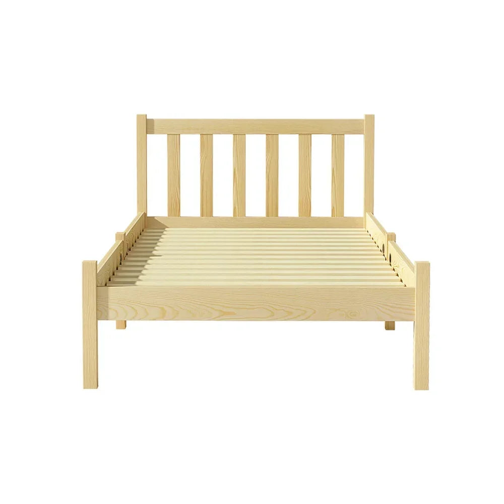 Bed Frame Single Size Wooden Oak SOFIE