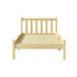 Artiss Single Wooden Bed Frame Oak Solid Pine Timber Platform Bed with Headboard