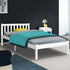 Artiss Bed Frame Single Size Wooden White SOFIE