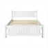 Artiss Double Bed Frame Wooden Pine Slat Base White Queen Size Style