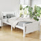 Artiss Single Bed Frame Wooden Pine Slat Base White Kids Adult
