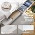 Bed Frame King Single Size Wooden with 2 Storage Drawers White