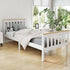 Artiss Bed Frame Single Size Wooden White PONY