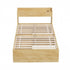 Artiss King Single Bed Frame with 2 Drawers Platform Bed with Headboard Bed Base with USB Ports Natural