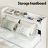 Bed Frame King Single Size with Charging Ports and 2 Drawers AURA