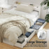 Bed Frame King Single Size with Charging Ports and 2 Drawers AURA