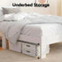 Artiss Single Bed Frame Solid Pine Wood Platform Bed White