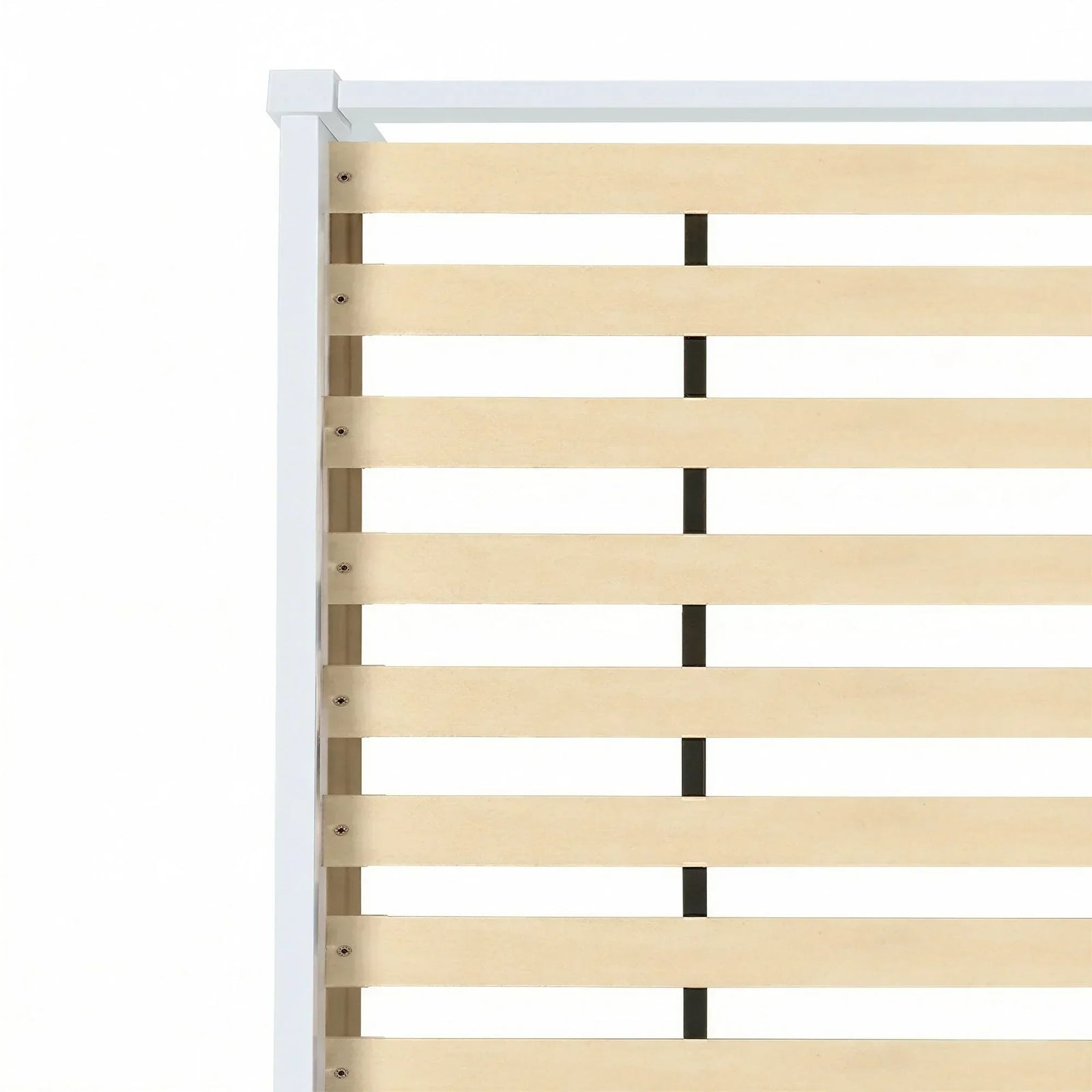 Artiss Single Bed Frame Solid Pine Wood Platform Bed White