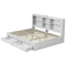 Artiss Double Bed Frame White – Storage Headboard, Charging Station, Drawers