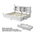 Artiss Double Bed Frame White – Storage Headboard, Charging Station, Drawers
