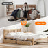 2pcs Under Bed Storage with Wheels Rolling Wooden Drawers King Single & Queen