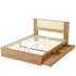 Artiss Queen Bed Frame with 2 Drawers, PU Leather Headboard & Charging Station