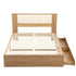 Artiss Queen Bed Frame with 2 Drawers, PU Leather Headboard & Charging Station