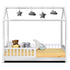 Bed Frame Wooden Kids House Frame White ROCK