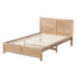 Single Bed Frame Wooden Bed Base Walnut