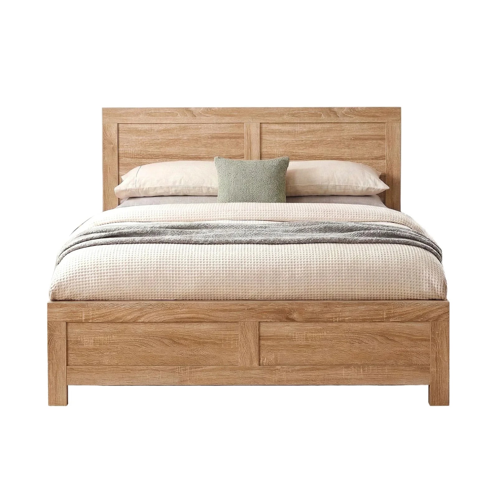 Single Bed Frame Wooden Bed Base Walnut
