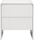 Artiss Double Wooden Bed Frame & 2 Bedside Tables Set, 2 Storage Drawers White