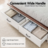 Artiss Double Wooden Bed Frame & 2 Bedside Tables Set, 2 Storage Drawers White