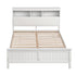 Queen Bed Frame with Storage Headboard and Footboard Wooden Bed Base White