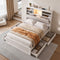 Artiss King Single Bed Frame with Storage, 4 Drawers, USB & Light, White