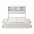 Artiss King Single Bed Frame with Storage, 4 Drawers, USB & Light, White