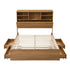 Artiss King Single Bed Frame with Storage, 4 Drawers, USB & Light, Natural