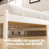 Artiss Bed Frame Double Size Wooden Platform with 2 Storage Drawers White SOFIE