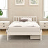 Artiss Bed Frame King Single Size Wooden Platform with 2 Storage Drawers White