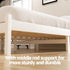Artiss Bed Frame Queen Size Wooden Platform with 2 Storage Drawers White