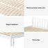 Artiss Bed Frame Single Size Wooden Platform with 2 Storage Drawers White SOFIE